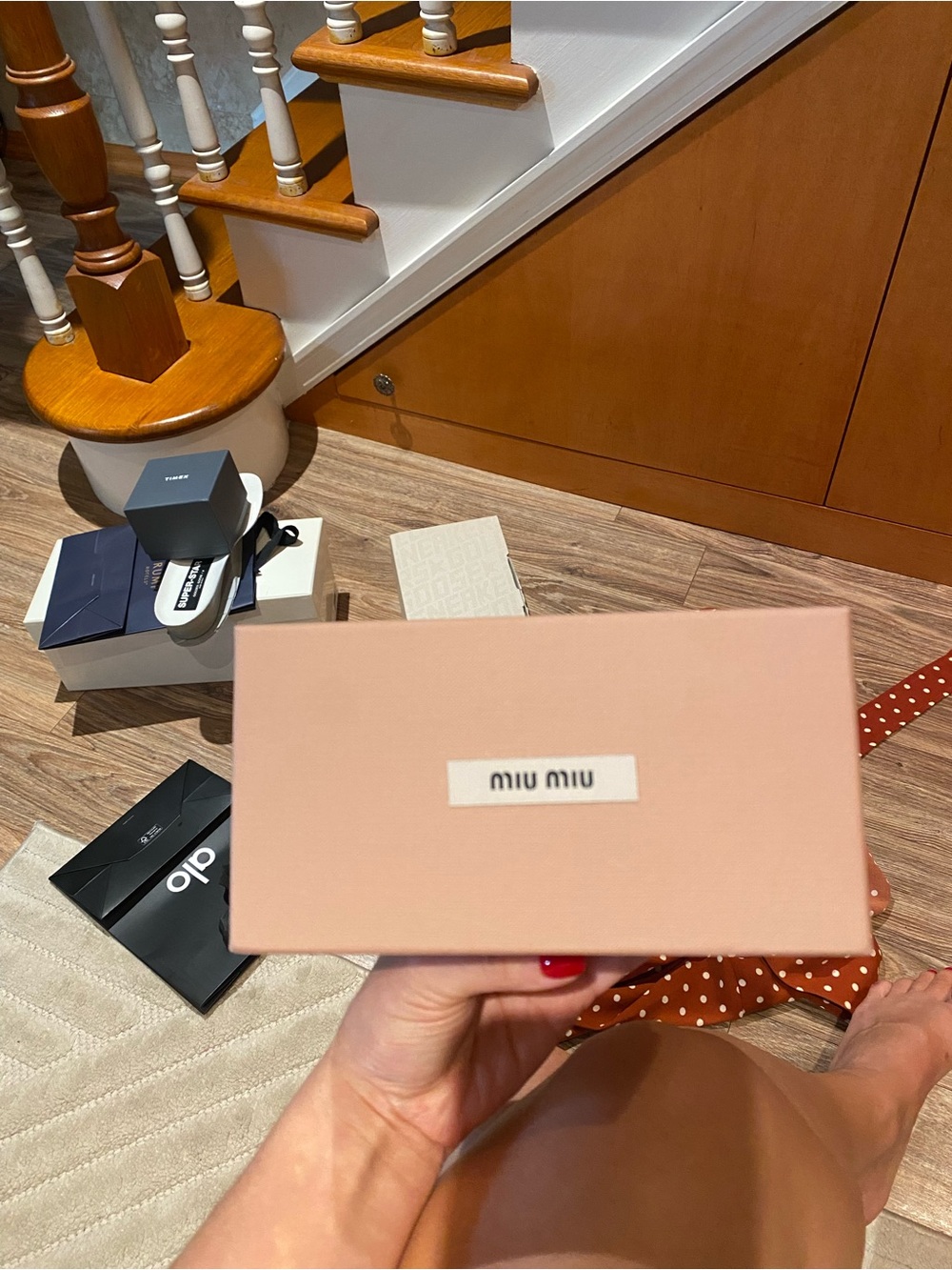Miu Miu Blush Pink Logo Gift Box